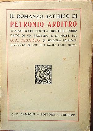 Il romanzo satirico di Petronio Arbitro