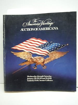 American Heritage Auction of Americana, Sotheby's 4529y January 28, 29, 30 and 31, 1981, New York