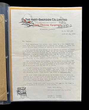 [Prairie Farms] 1950s Hart-Emerson Grain Cleaning Ad Ephemera