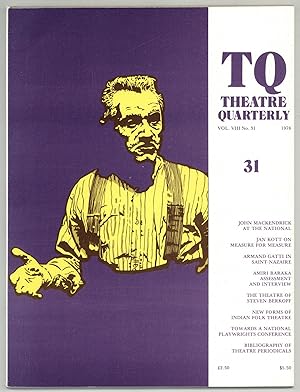 The Theatre and the Coming Revolution [in] Theatre Quarterly: Vol. VIII, No. 31, Autumn 1978