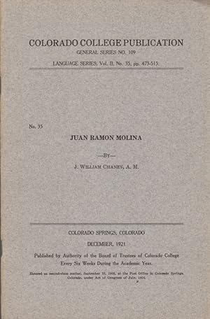 Colorado College Publication General Series No. 109: Language Series, Vol. II, No 35, Pp. 473-515...