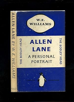 ALLEN LANE - A PERSONAL PORTRAIT (First edition - first printing)