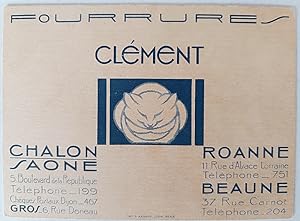 Fourrures Clément. Chalon/Saône, Roanne et Beaune.
