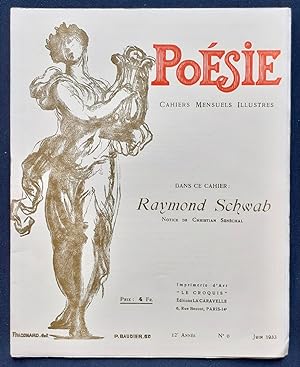Poésie - Cahiers mensuels illustrés - Juin 1933 -