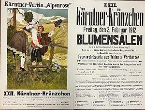 Kärntner-Verein "Alpenrose" XXII. Kärntner-Kränzchen. Freitag den 2. Februar 1912 in den Blumensä...