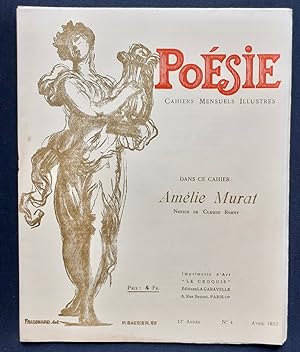 Poésie - Cahiers mensuels illustrés - Avril 1933 -
