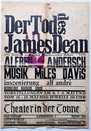 Der Tod des James Dean. Eine montage nach texten amerikanischer dichter von Alfred Andersch. Musi...