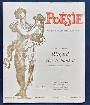 Poésie - Cahiers mensuels illustrés - septembre 1933 -