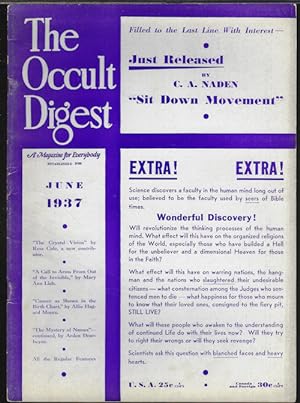 THE OCCULT DIGEST: June 1937