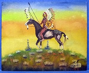 Native American Naive Oil Paintings (3)