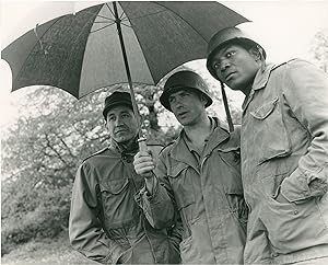 The Dirty Dozen (Original photograph of John Cassavetes, Jim Brown, and Trini Lopez on the set of...