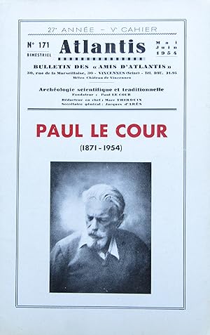ATLANTIS N° 171 Mai-Juin 1954 Paul Le Cour (1871-1954)