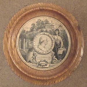 1859 George Washington Engraving Framed with Mt. Vernon Wood
