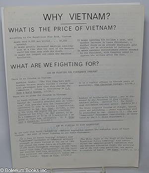 Why Vietnam? [handbill]
