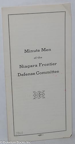 Minute Men of the Niagara Frontier Defense Committee