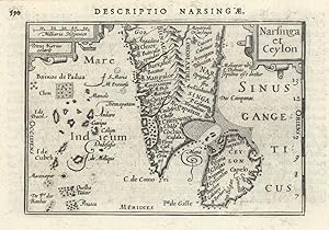 Descriptio Narsingae / Narsinga et Ceylon [The Vijayanagara Empire; Southern India & Ceylon]
