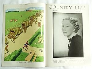 Country Life Magazine. No 2409, 19th March 1943. Miss Yvonne Stewart, EVERSLEY MANOR Hampshire Pt...