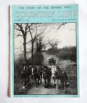 Country Life Magazine. No 2400, January 15 1943. Mrs A.R.Wise nee Coke, WEST HANNEY Berkshire, Th...