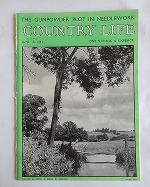 Country Life Magazine. No 2422, 18 June 1943, Miss Vyvyan Bodley. DEAN PRIOR Devon, Flint craft, ...