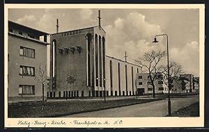 Ansichtskarte Frankfurt-Bornheim, An der Heilig-Kreuz-Kirche