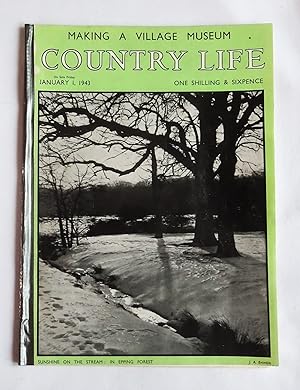 Country Life Magazine. No 2398, January 1st 1943. Lady Georgina Coleridge, THE COURT HOLT Wiltshr...