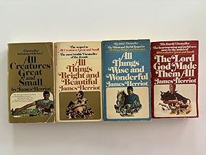 James Herriot 4 Volume PAPERBACK Set (All Creatures Great and Small / All Things Bright and Beaut...