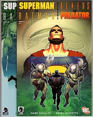Superman and Batman Versus Aliens and Predator Books One and Two