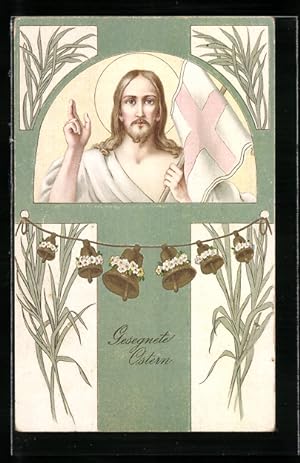 Ansichtskarte Fröhliche Ostern, Jesus Christus
