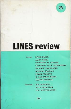 Lines Review, edited by William Montgomerie. No.73, June 1980