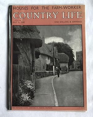 Country Life Magazine. No 2424, 2nd July 1943, The Hon Mrs Michael Astor., HAMPSTEAD VILLAGE pt 1...