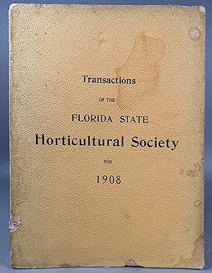 Proceedings of the Twenty-First Annual Meeting of the Florida State Horticultural Society Held at...