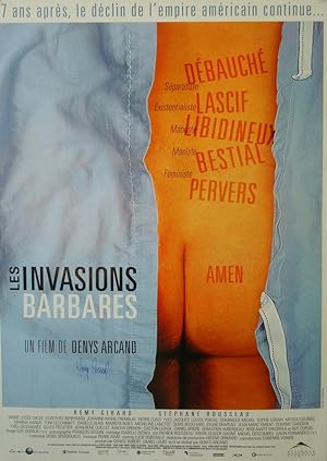 2003 Quebec Contemporary Film Poster, Les Invasions Barbares (Director signed)