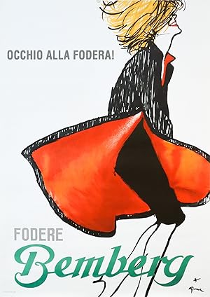 1981 Italian Advertisement poster - Occhio Alla Fodera! Bemberg (Look at that lining!)
