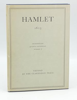 Hamlet. First Quarto, 1603. Shakespeare Quarto Facsimiles No. 7