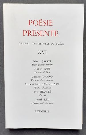 Poésie présente. Cahiers trimestriels de poésie. N°XVI, octobre 1975.