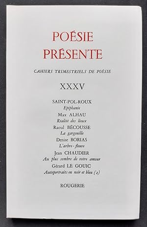 Poésie présente. Cahiers trimestriels de poésie. N°XXXV, juin 1980.