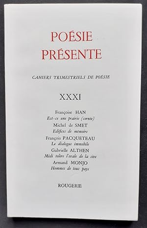 Poésie présente. Cahiers trimestriels de poésie. N°XXXI, juin 1979.