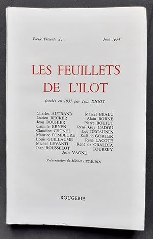 Poésie présente. Cahiers trimestriels de poésie. N°27, juin 1978: numéro spécial consacré aux Feu...