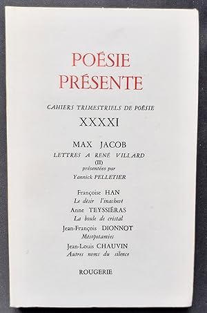 Poésie présente. Cahiers trimestriels de poésie. N°XXXXI, décembre 1981.
