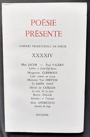 Poésie présente. Cahiers trimestriels de poésie. N°XXXXIV, septembre 1982.