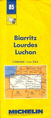 Carte routi?re : Biarritz - Lourdes - luchon 85 1/200000 - Carte Michelin