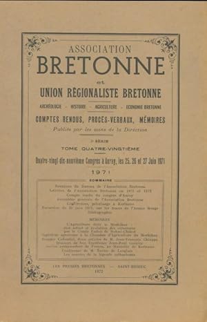 Association bretonne et union r?gionaliste bretonne 1971 - Collectif