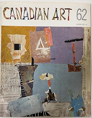 CANADIAN ART 62: Vol XV, No. 4. November 1958.