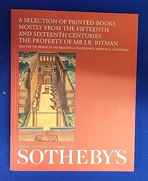 A Selection of Printed Books Mostly from the Fifteenth and Sixteenth Centuries, the Property of M...