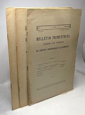 Bulletin trimestriel annexé aux annales de l'institut archéologique du Luxembourg - année 1926 n°...