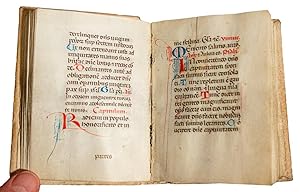 Substantial fragment from a Book of Hours, Use of Rome, copied by a named scribe: Johannes August...
