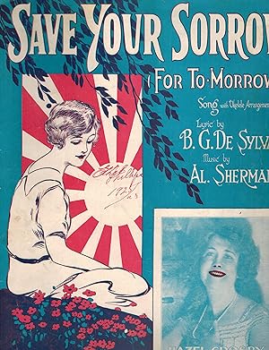 Save Your Sorrow For To-morrow ( Tomorrow ) Hazel Crosby Cover - Vintage Sheet Music