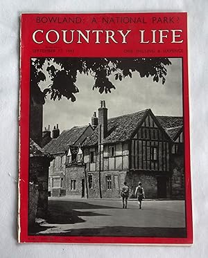 Country Life Magazine. No 2435, 17 September 1943. Miss Jocelyn Mary Hope., St. Gile's House Dors...
