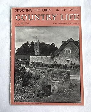 Country Life Magazine. No 2438, 8th October 1943. Mrs De Lisle nee Lloyd Thomas., Bayham Abbey Su...