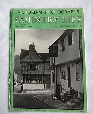 Country Life Magazine. No 2446, 3rd December 1943. Miss Rosemary Beckwith-Smith., Kempwood, Cane ...